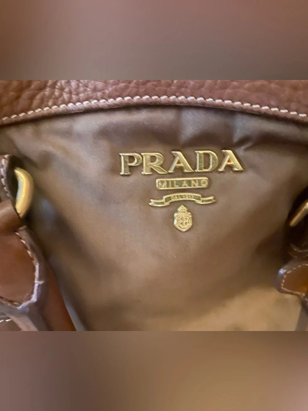 Prada Tessuto Nylon Satchel / Top Handle Bag